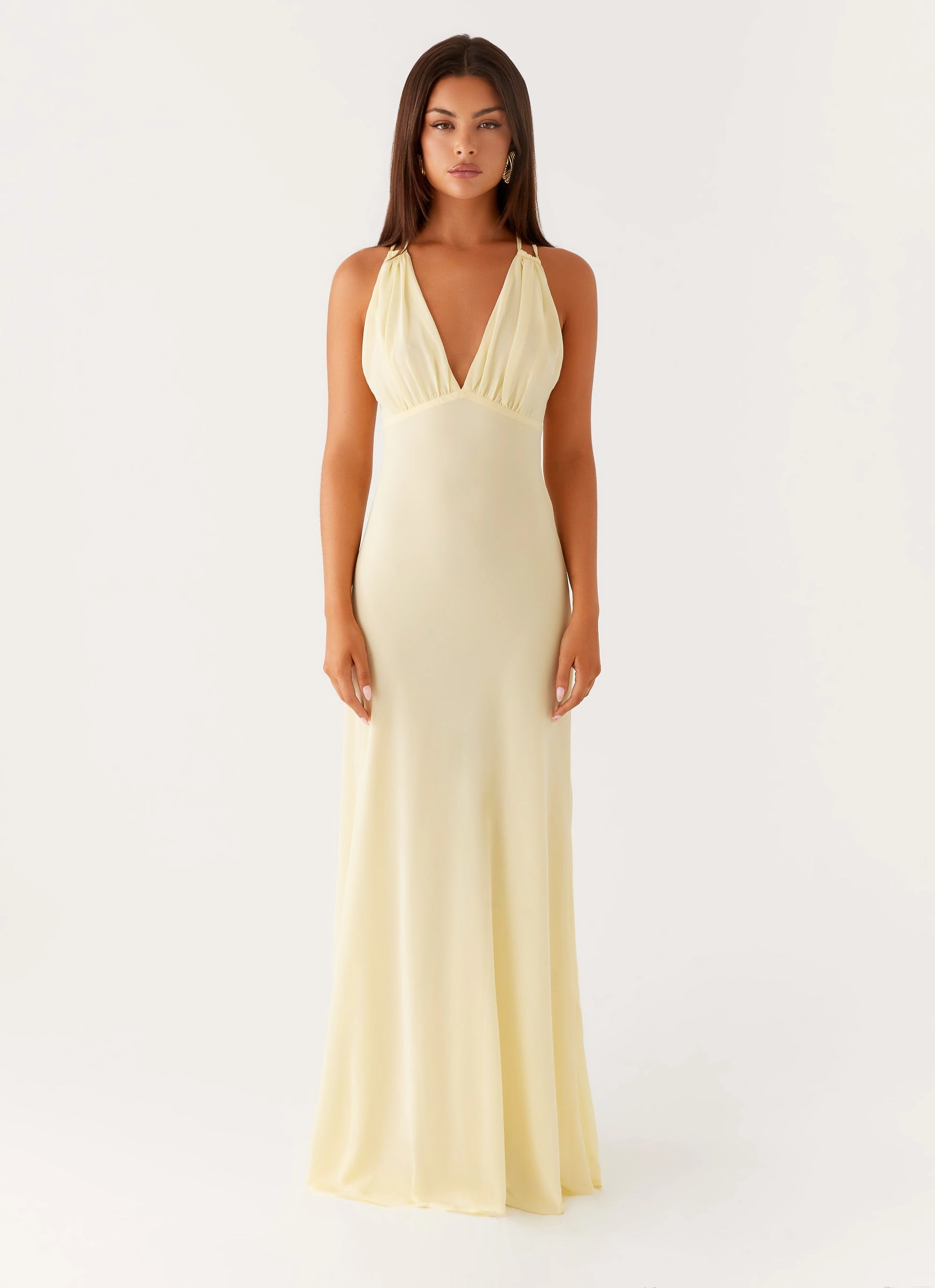 Fashionable outfit for outings Kacia Maxi Dress - Lemon