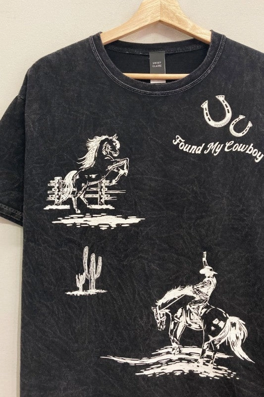 Found My Cowboy Tee S-XL Perfect for Travel Fit For Movement