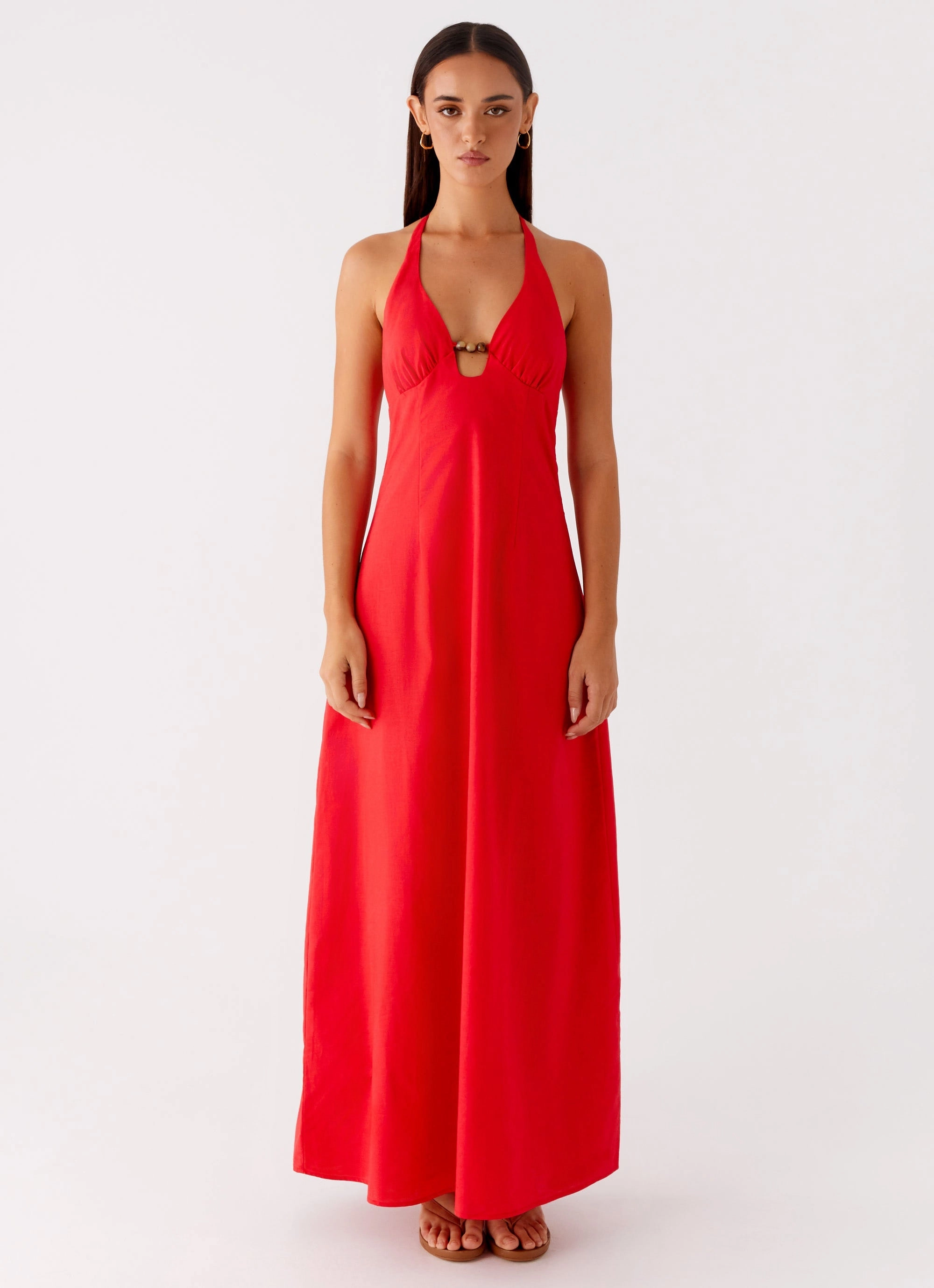 Smart Fabric Anti-bacterial Zana Maxi Dress - Red