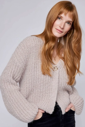 Comfy And Warm Ribbed Hem Ilene Cardigan