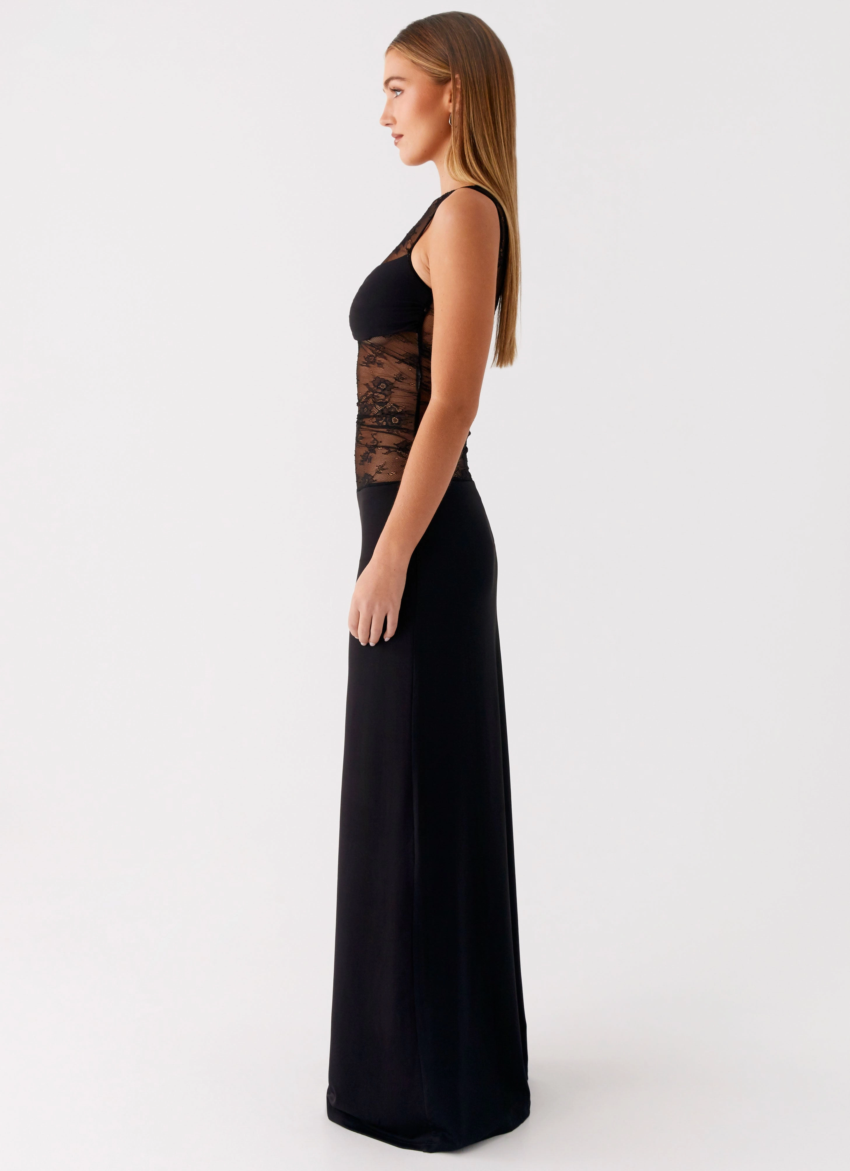 Wesley Maxi Dress - Black Classic Cut