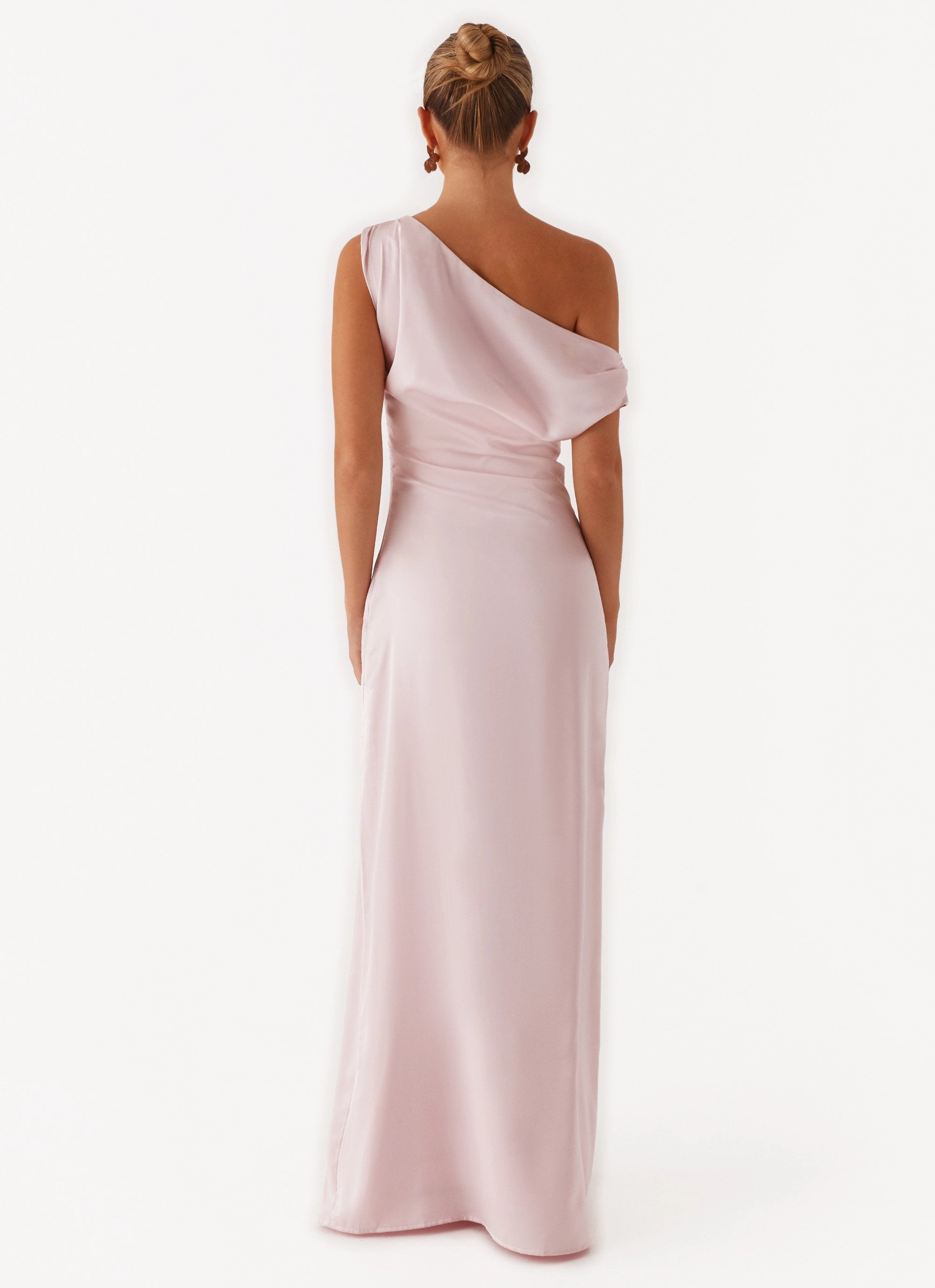 Gentle Fit Heart Of Glass Satin Maxi Dress - Pink