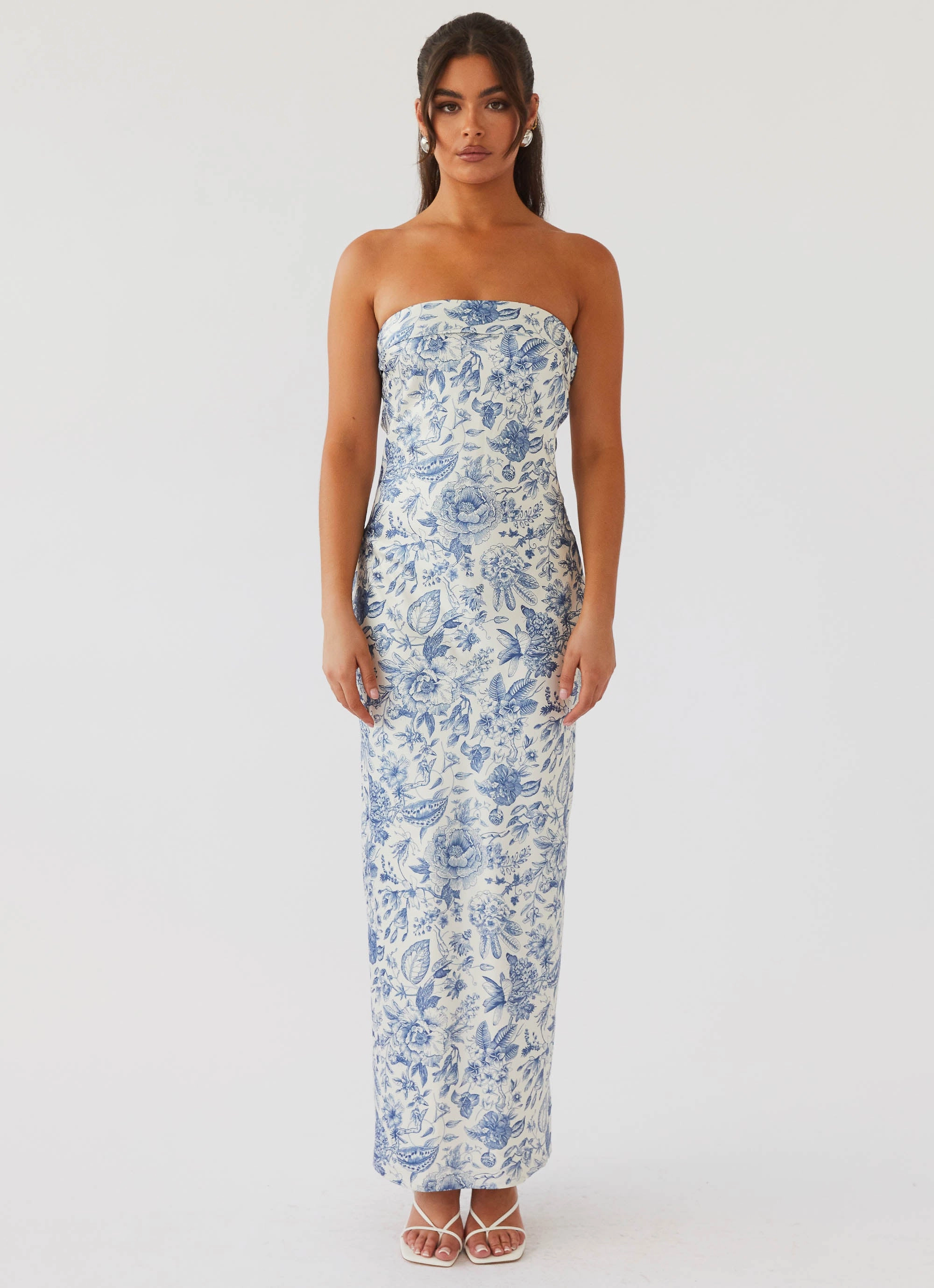 Modern Fit Summer Lover Maxi Dress - Blue Paisley