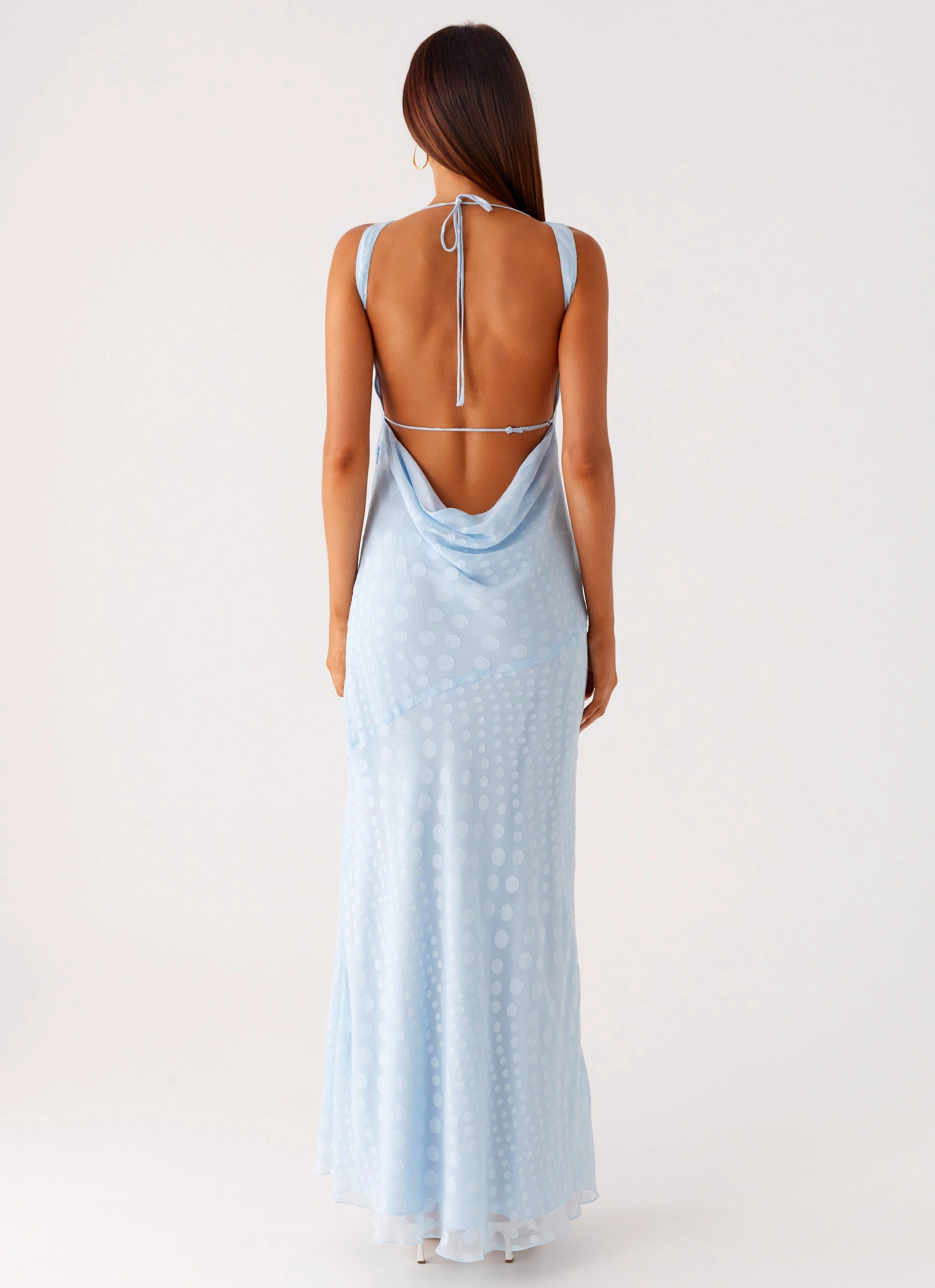 Easy Lovely Sundance Chiffon Maxi Dress - Blue