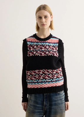 Nordic Crewneck Vest MoistureWicking Texture Sublimation Print Resistant