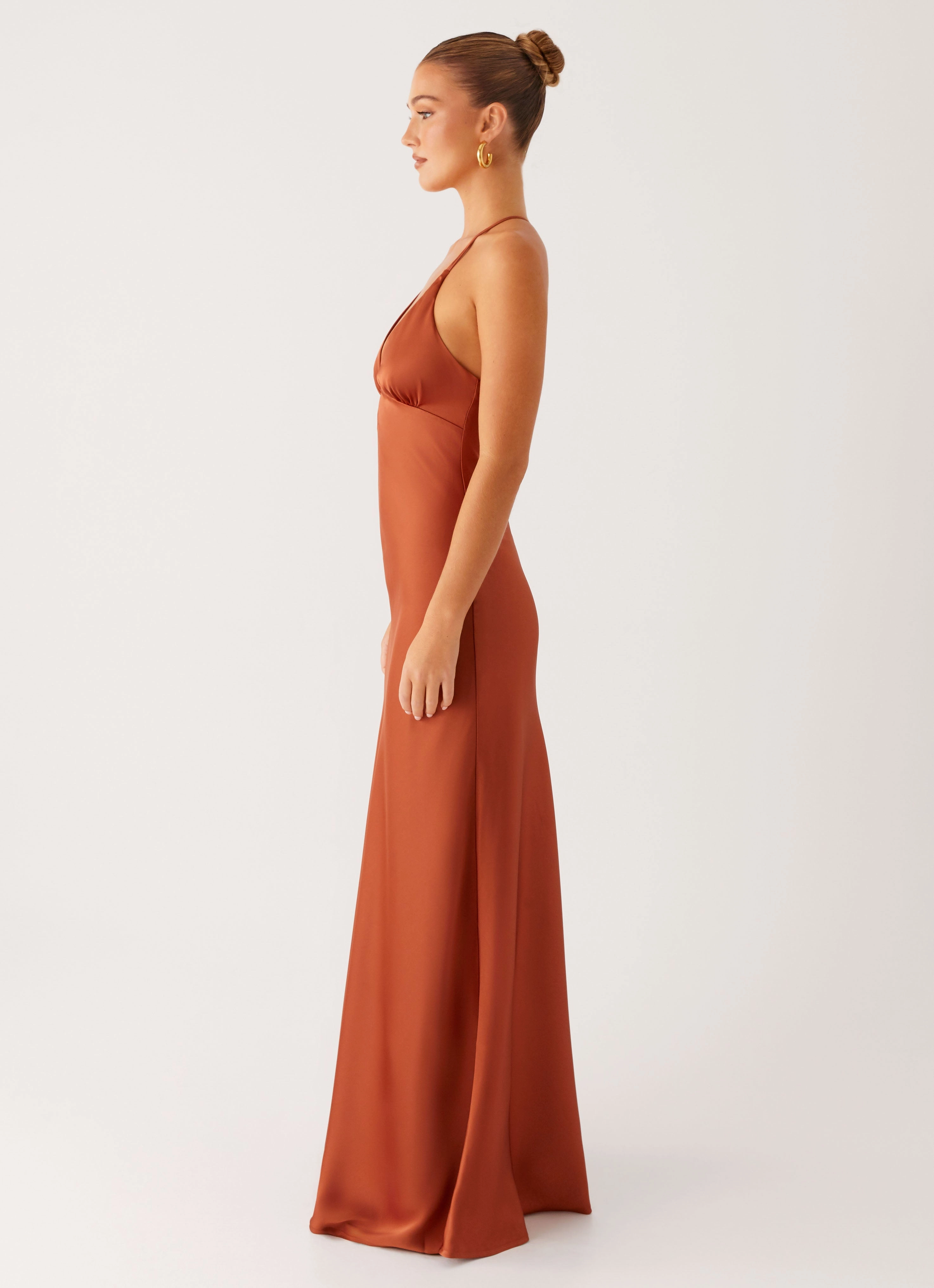 Polished Details Sundowner Maxi Dress - Rust