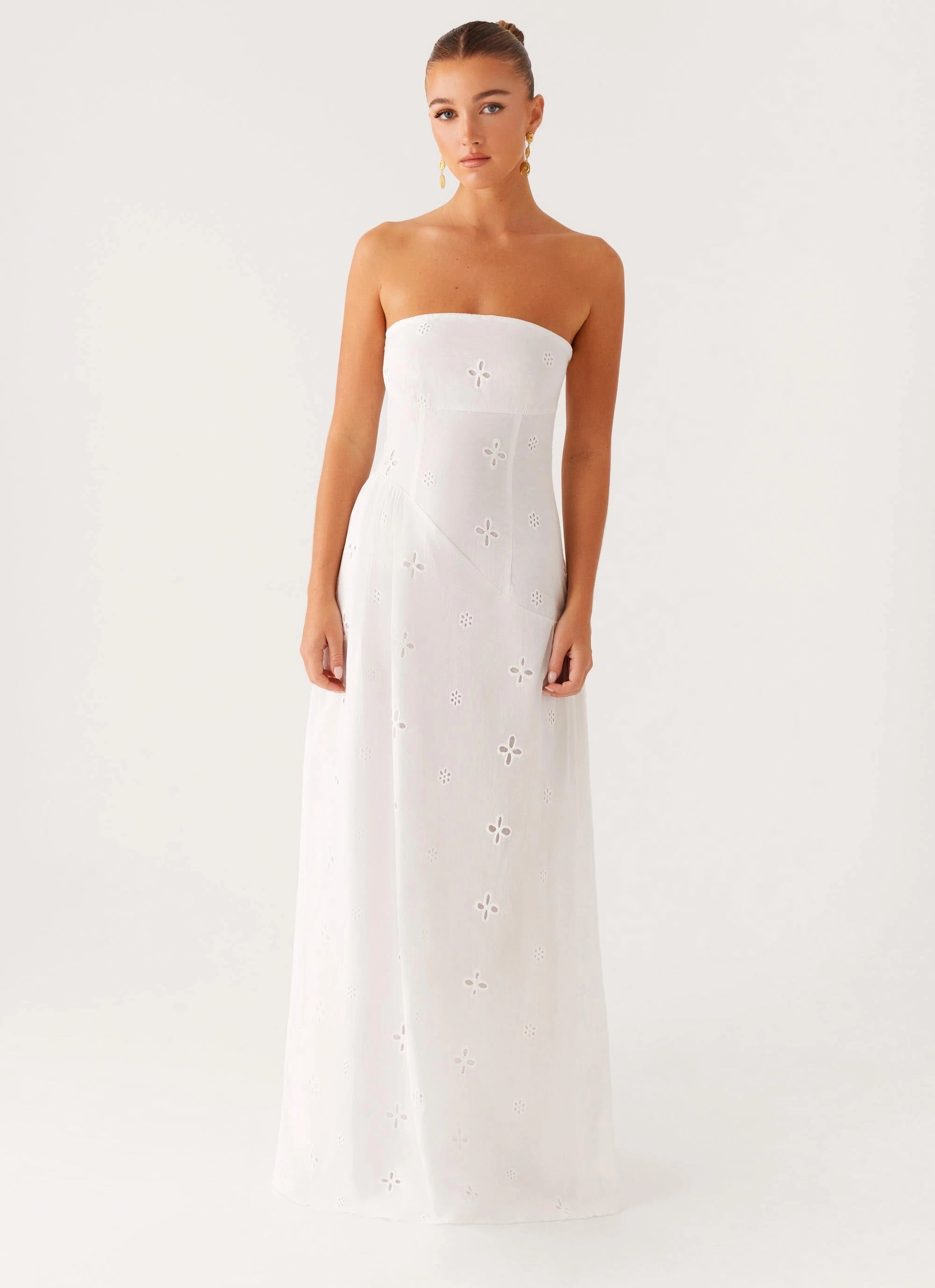 High-Fashion Sunkissed Maxi Dress - Ivory