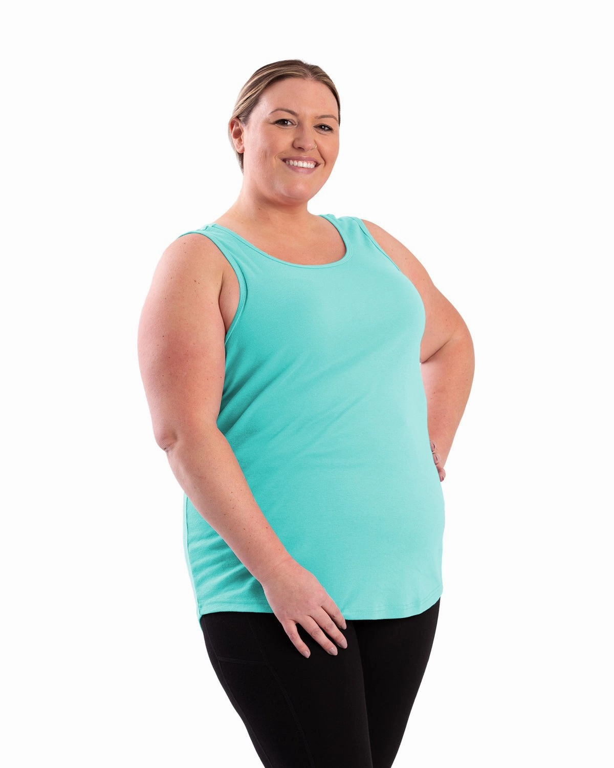 Berne Aqua Cotton Blend Ladies Lightweight Performance Tank S/L Travel Friendly