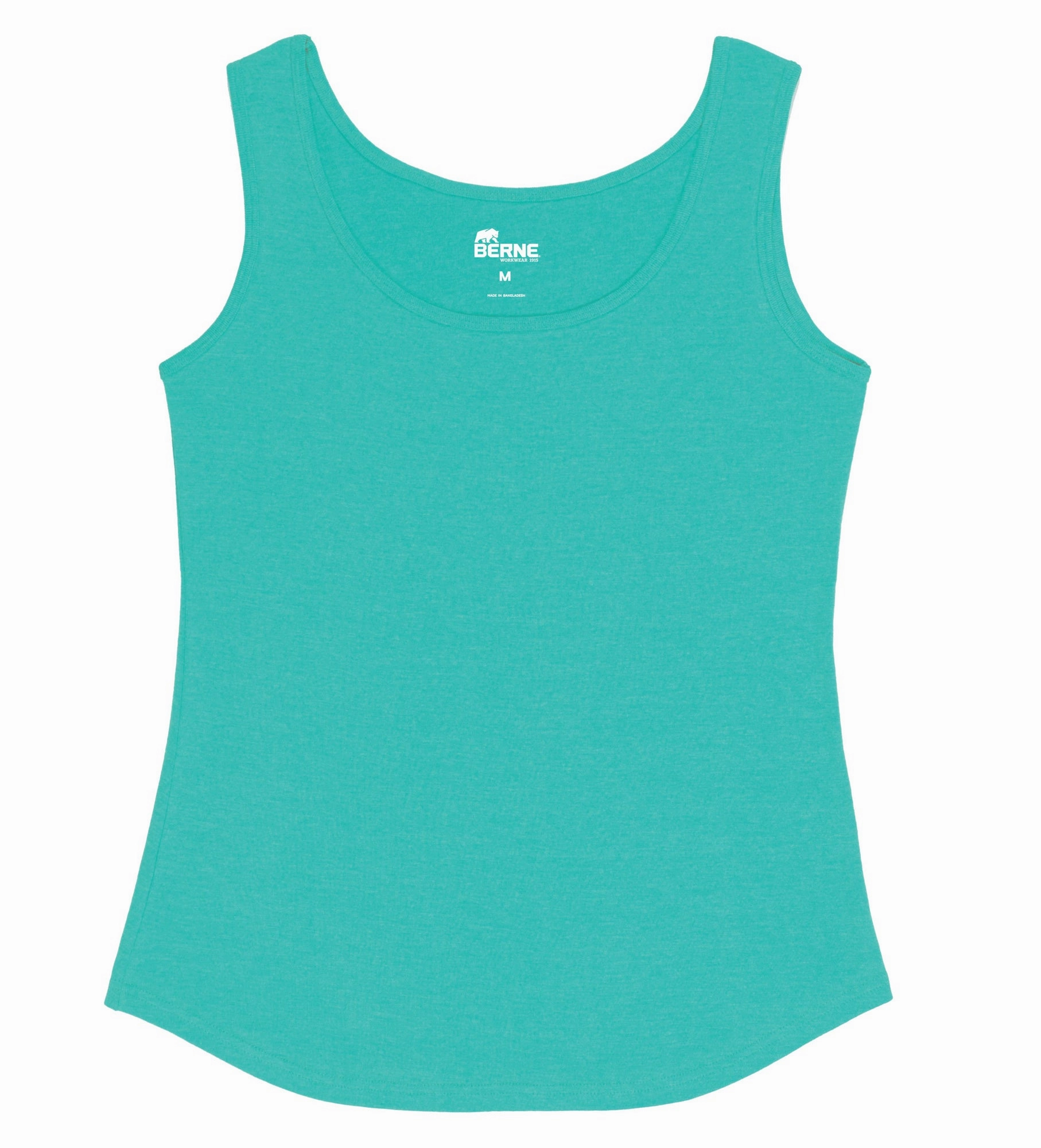 Sweat-Absorbing Spring Trend Berne Aqua Cotton Blend Ladies Lightweight Performance Tank S/L