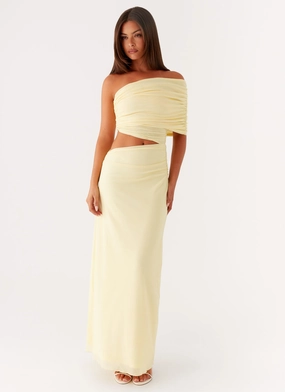 Gillian Maxi Dress - Yellow Timeless Cut
