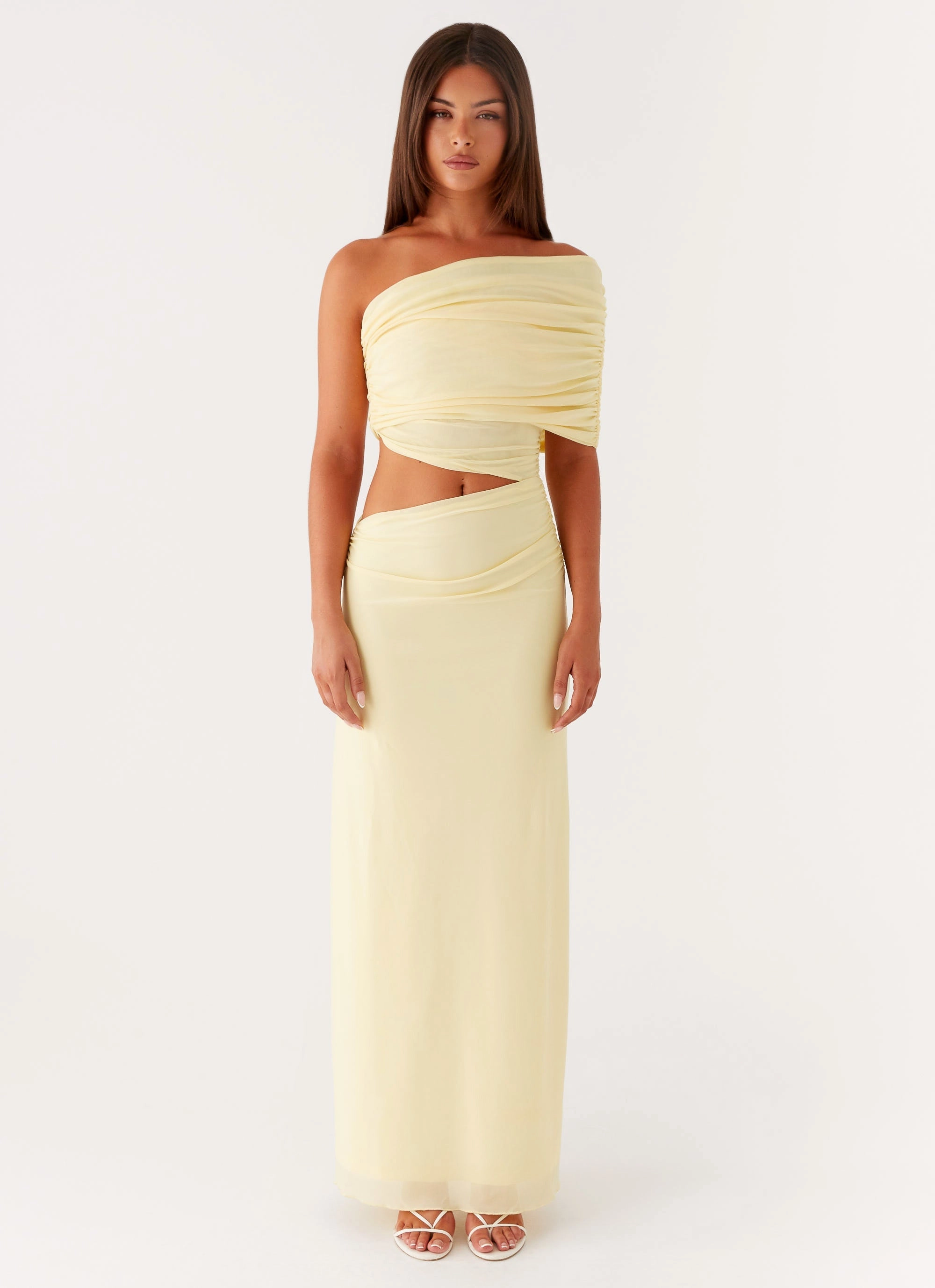 Vacation Outfit Soft Structure Gillian Maxi Dress - Yellow