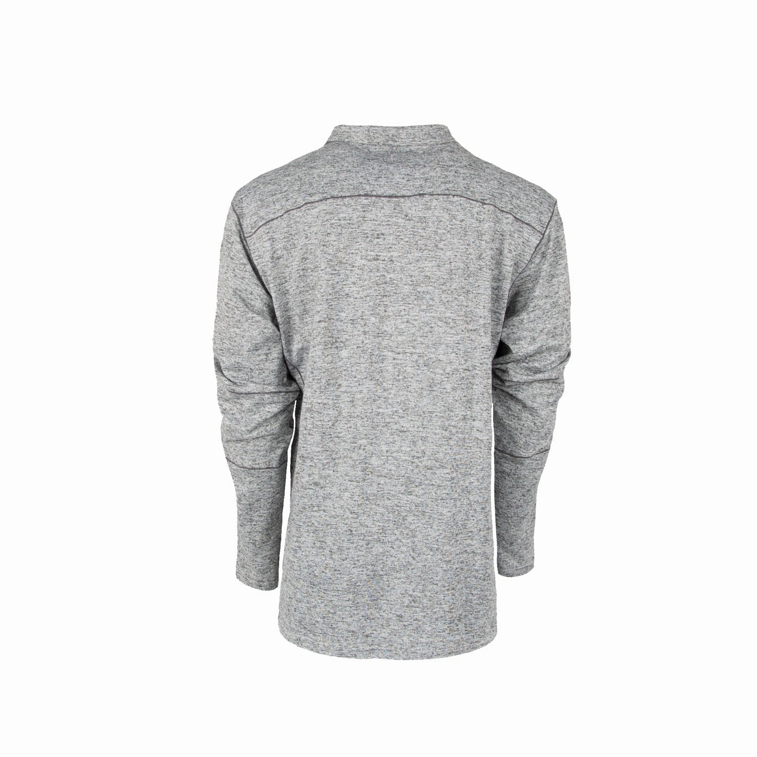 Camouflage Style STS Ranchwear Mens Quarter Zip Heather Gray Polyester Pullover Sweater