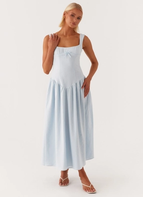 Seasonal Must-Have Suzie Midi Dress - Blue