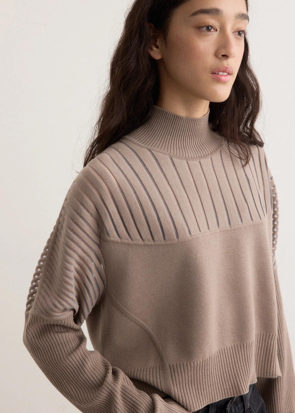 Tubular Knit Structure Women's ESC Knit Sweater