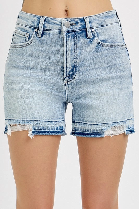 TABATHA TUMMY CONTROL HIGH RISE RELEASED HEM SHORTS S-XL Comfy Home Comfort Weekend Getaway