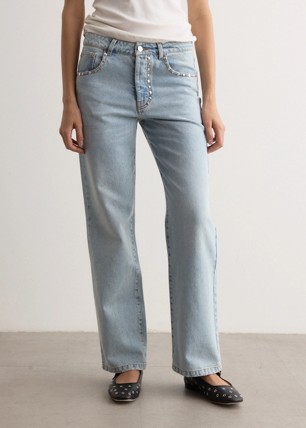 Non Restrictive Thigh Clean Fit Tachas Trousers Laser Cut Fading