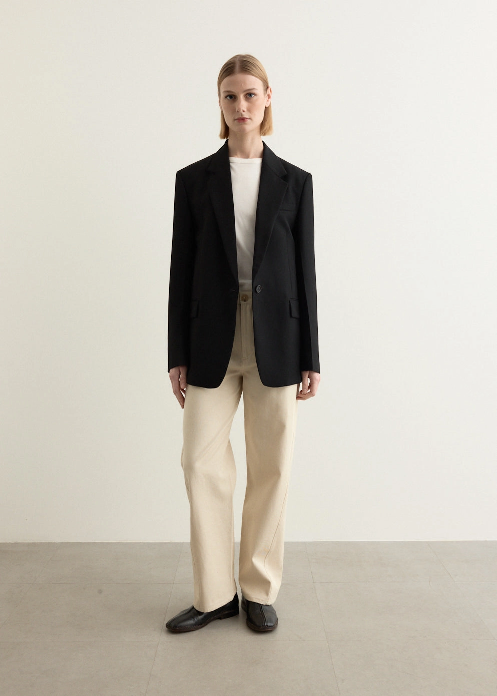 Tailored Blazer Recycled Material Construction