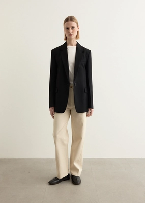Tailored Blazer Recycled Material Construction