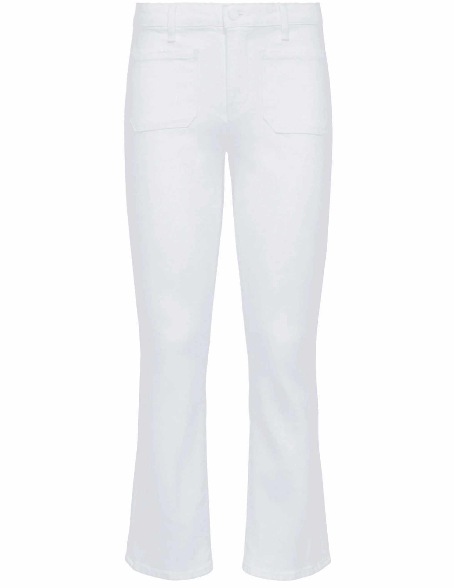 Bold Road Trip Festival Outfit Minimalist Style LAGENCE Noya Cropped Slim Flare Jeans in Blanc