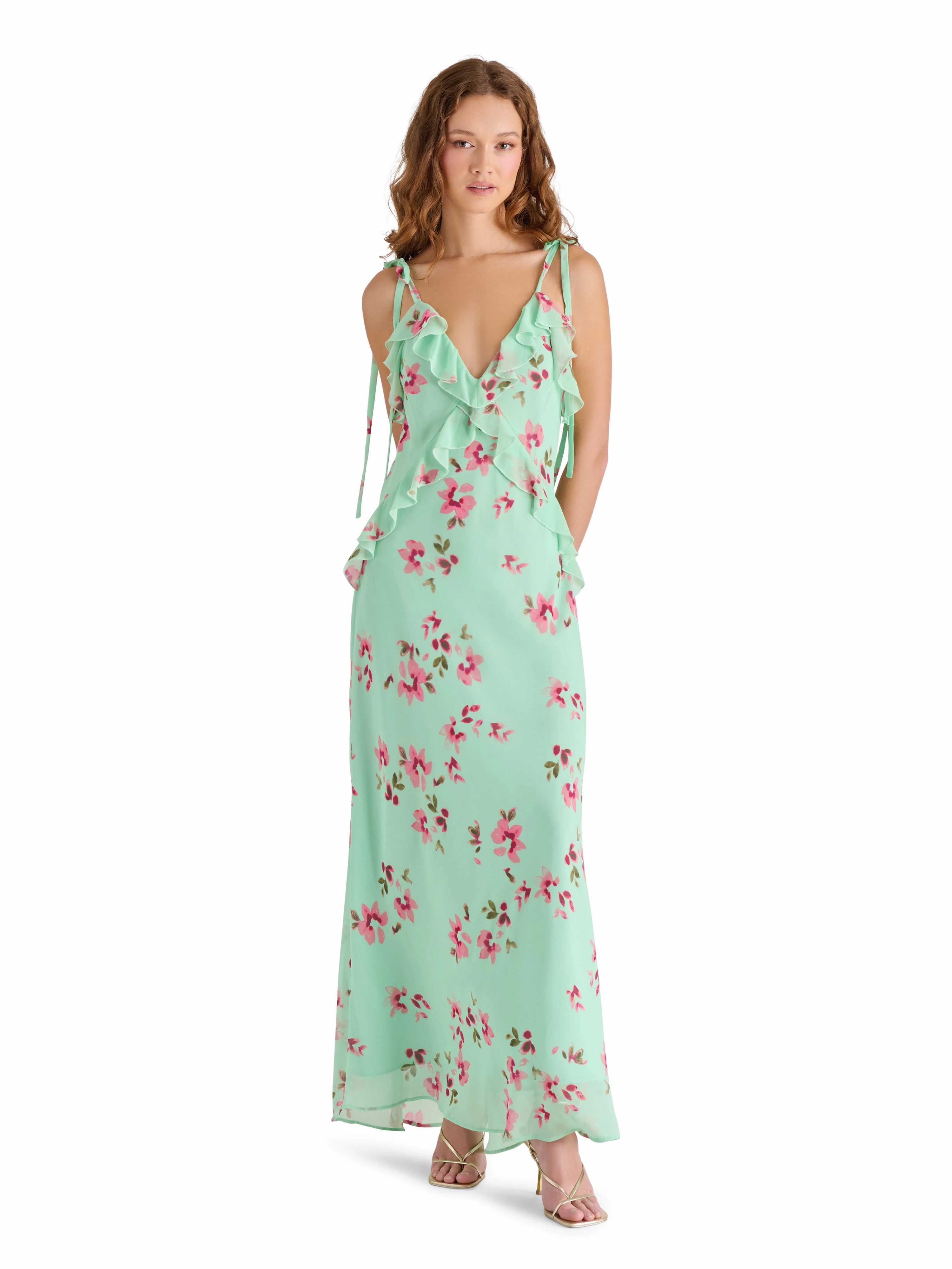 Adalina Dress in Mint Floral Chic Tailoring