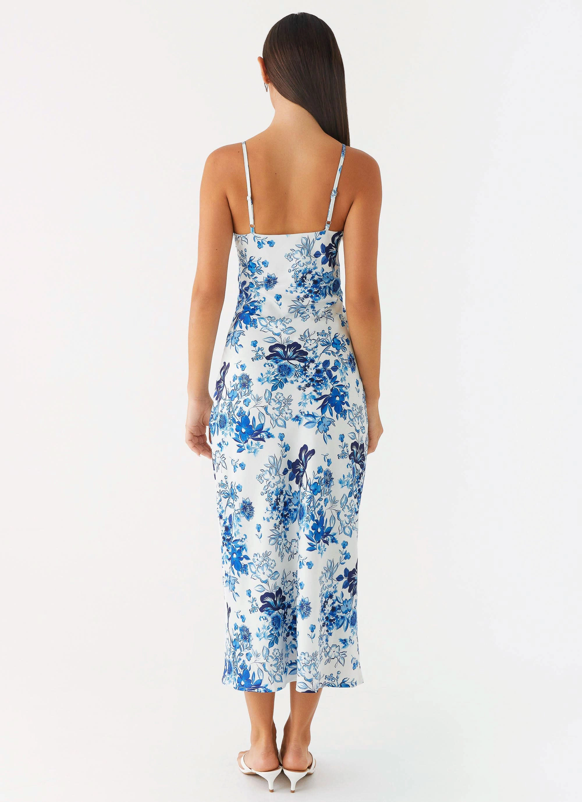Comfort and style Fit For All Take Chances Midi Dress - Serene Sky Floral