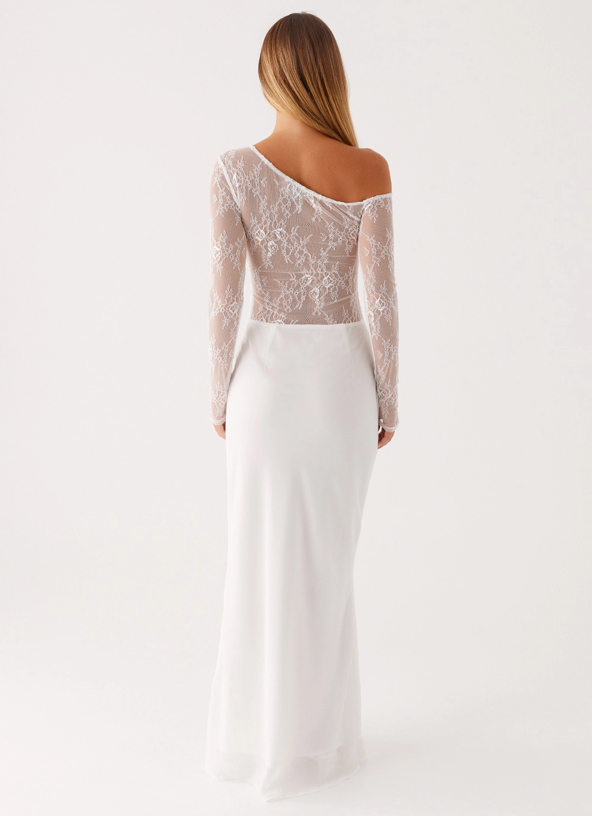 Take Your Time Maxi Dress - White Smart Glide Bold-Color