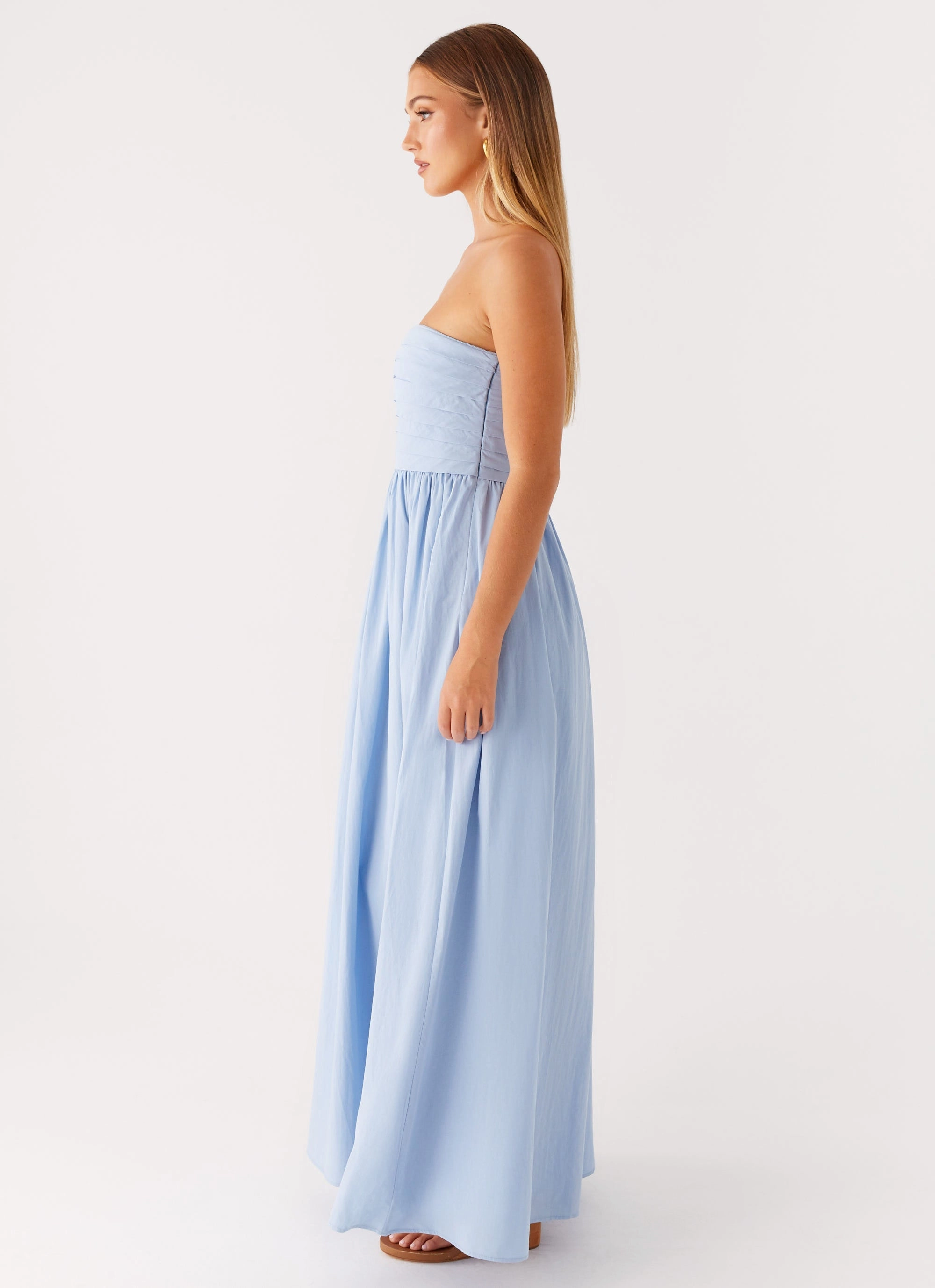 Lightweight-Lining summer breeze Tamia Maxi Dress - Blue