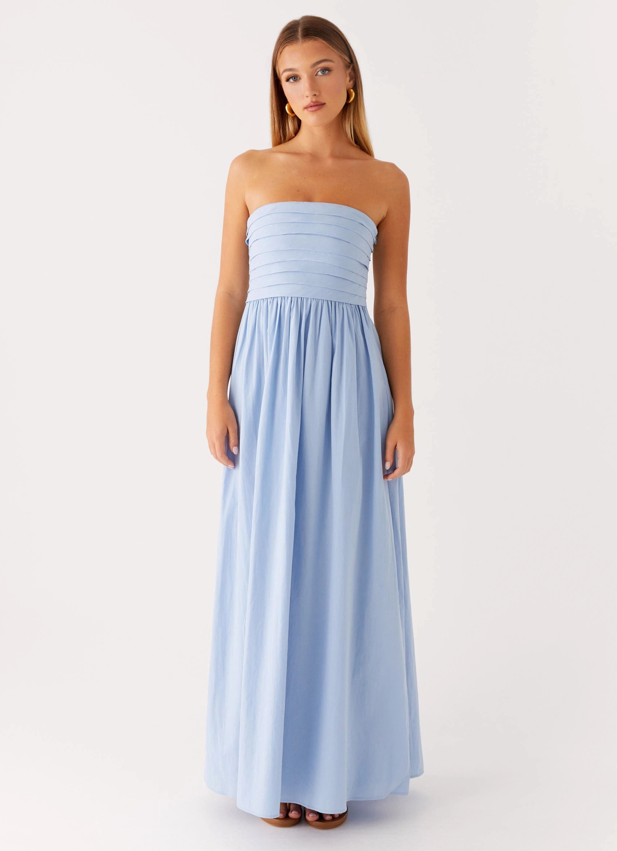 Tamia Maxi Dress - Blue Visual Balance