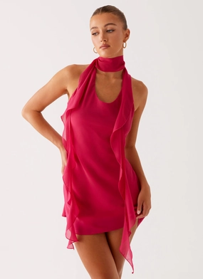 Mood Casual Tanner Mini Dress - Fuchsia