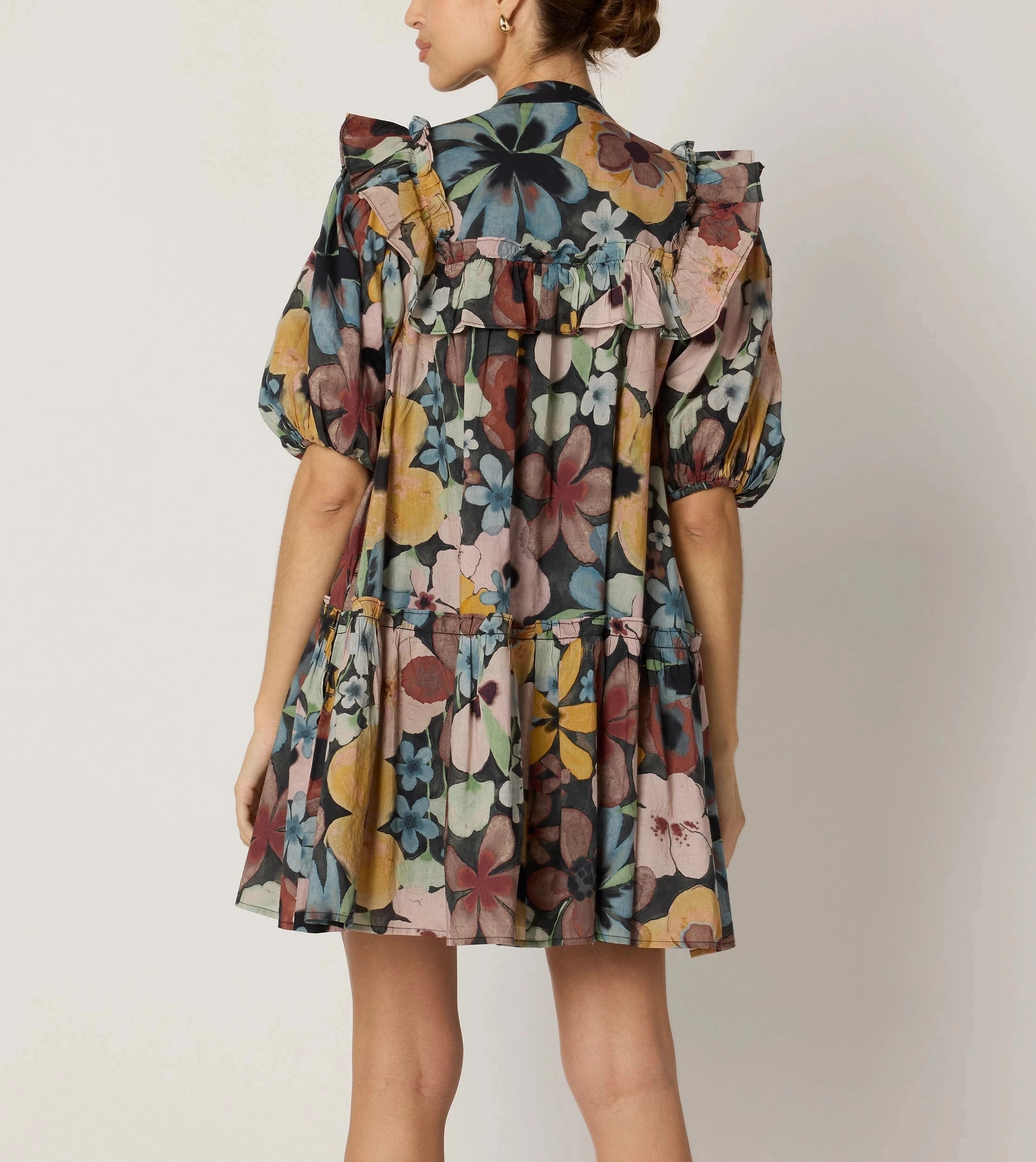 Tatiana Mini Dress | Foraged Violets Sage Glow