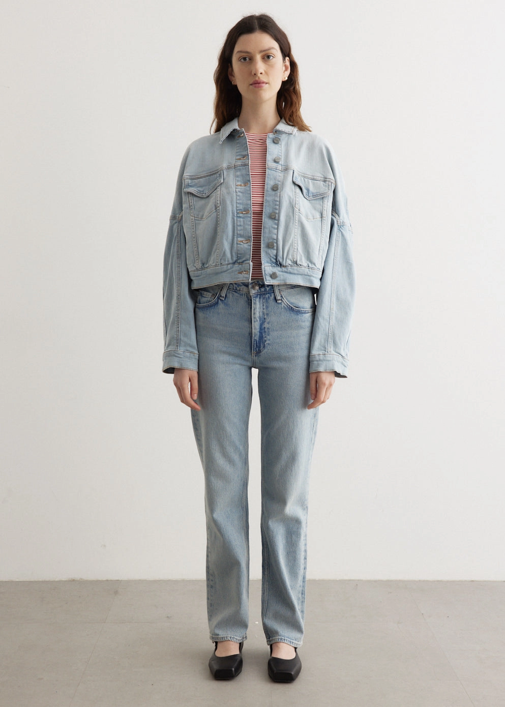 Ultra Flexible Tint Denim Bomber Jacket