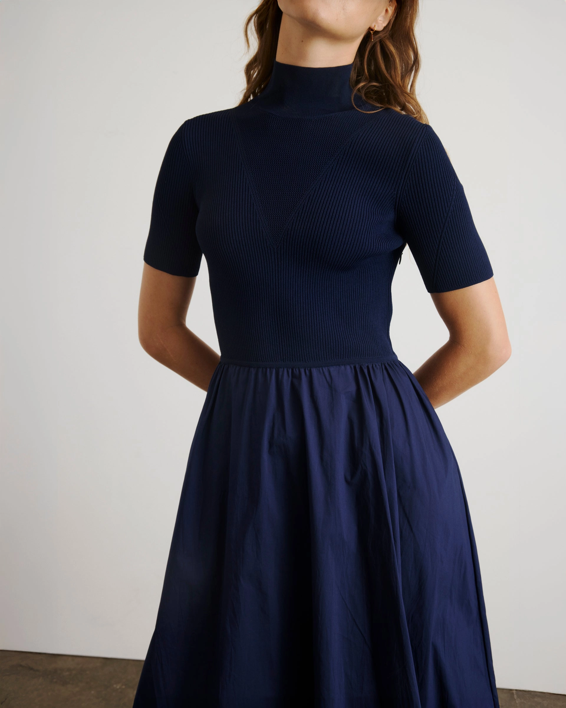 Teresa Knit Dress Crisp Silhouette french chic