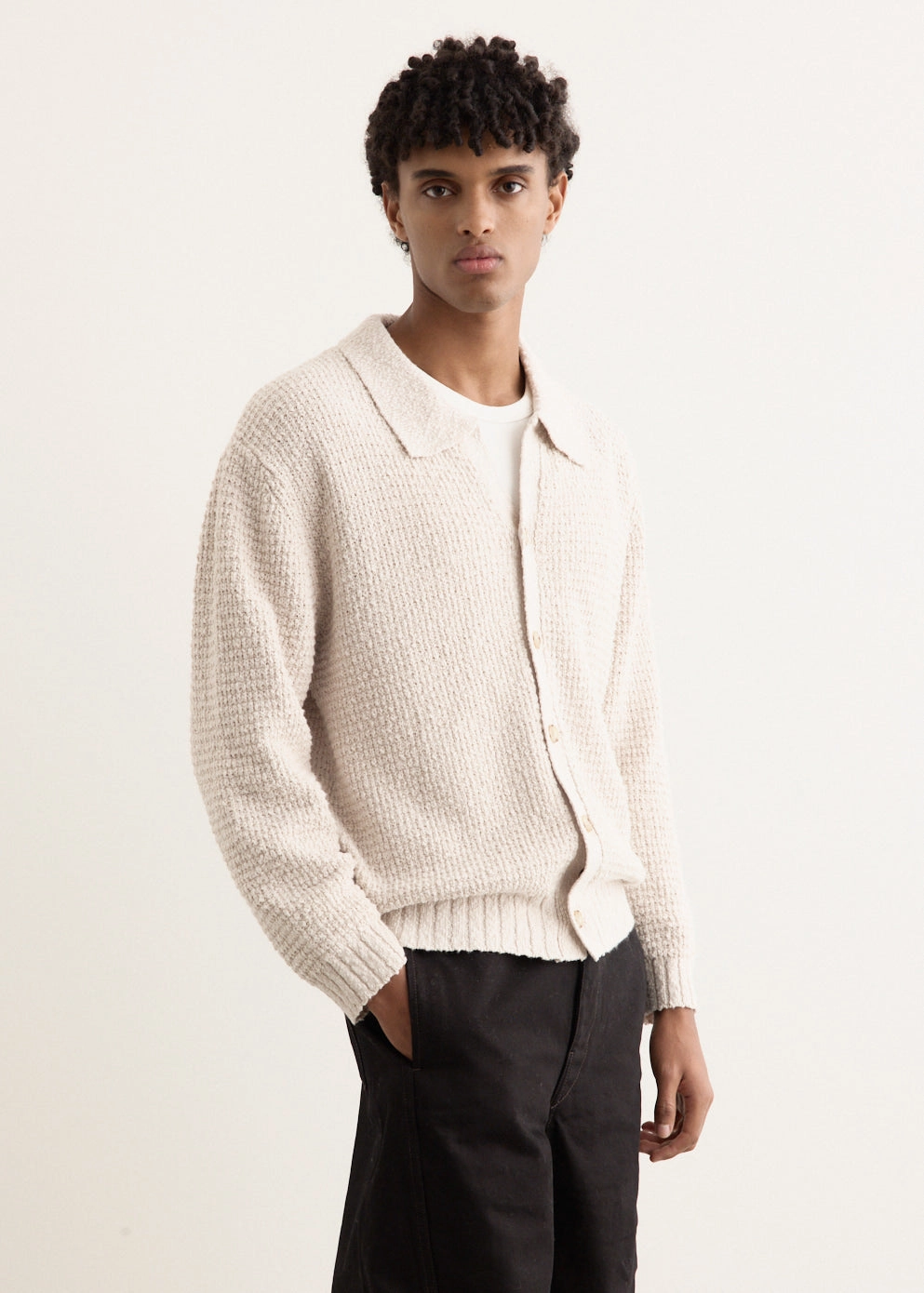 Textured Knit Cardigan Temperature Regulating