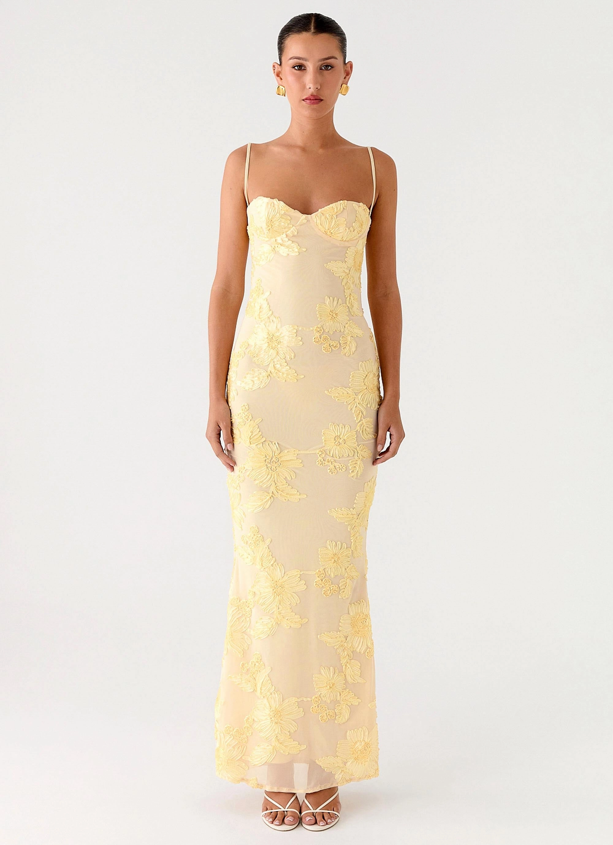 Simple Mood That Girl Maxi Dress - Lemon