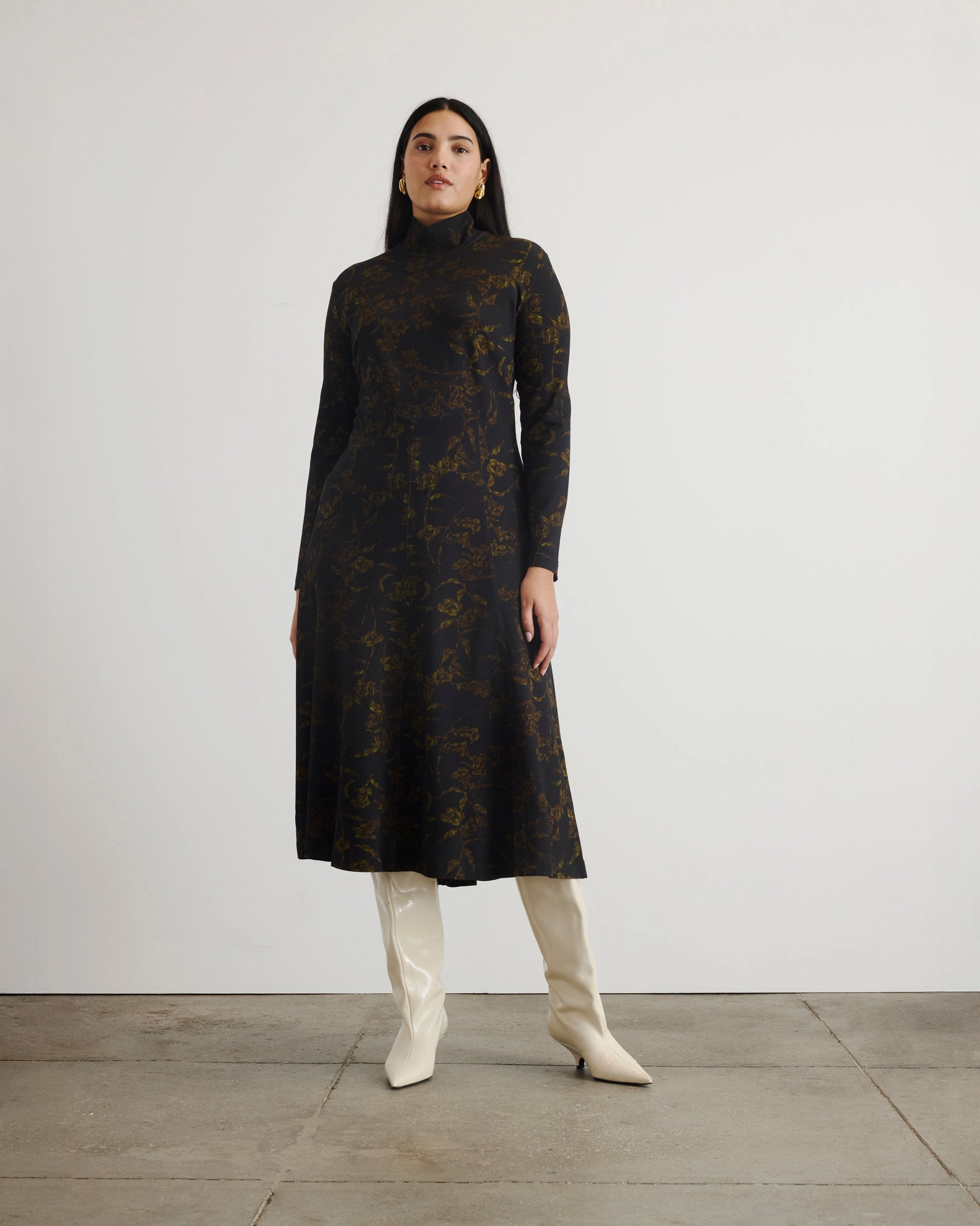 Midnight Mood Easy Wrap Thea Dress