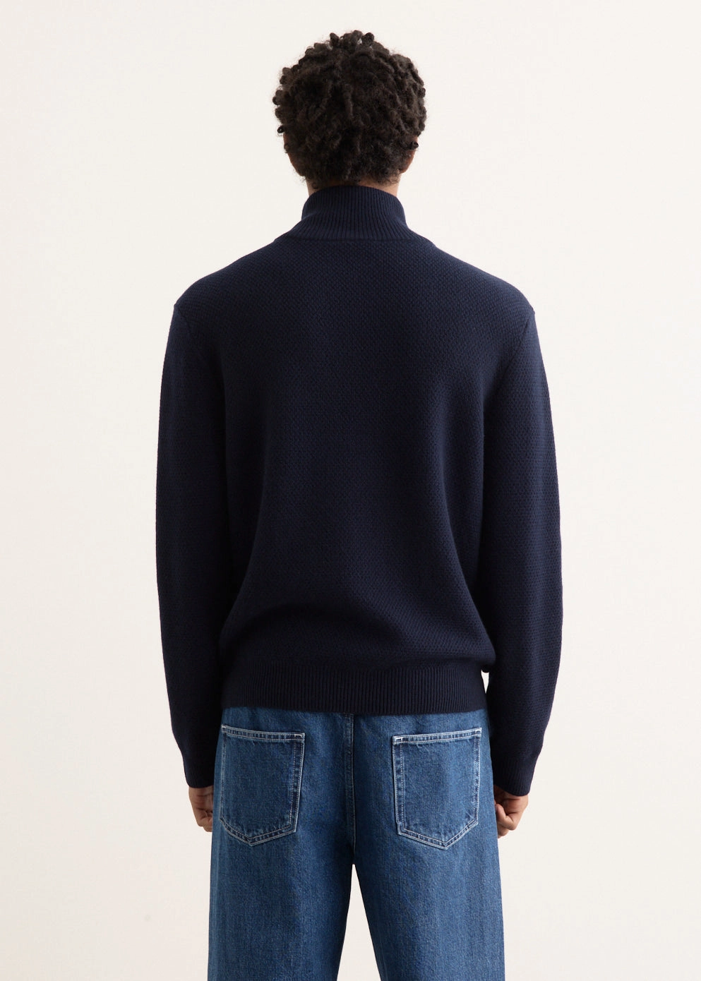 Theo Jumper Recycled Polyester Thread WaffleKnit Texture