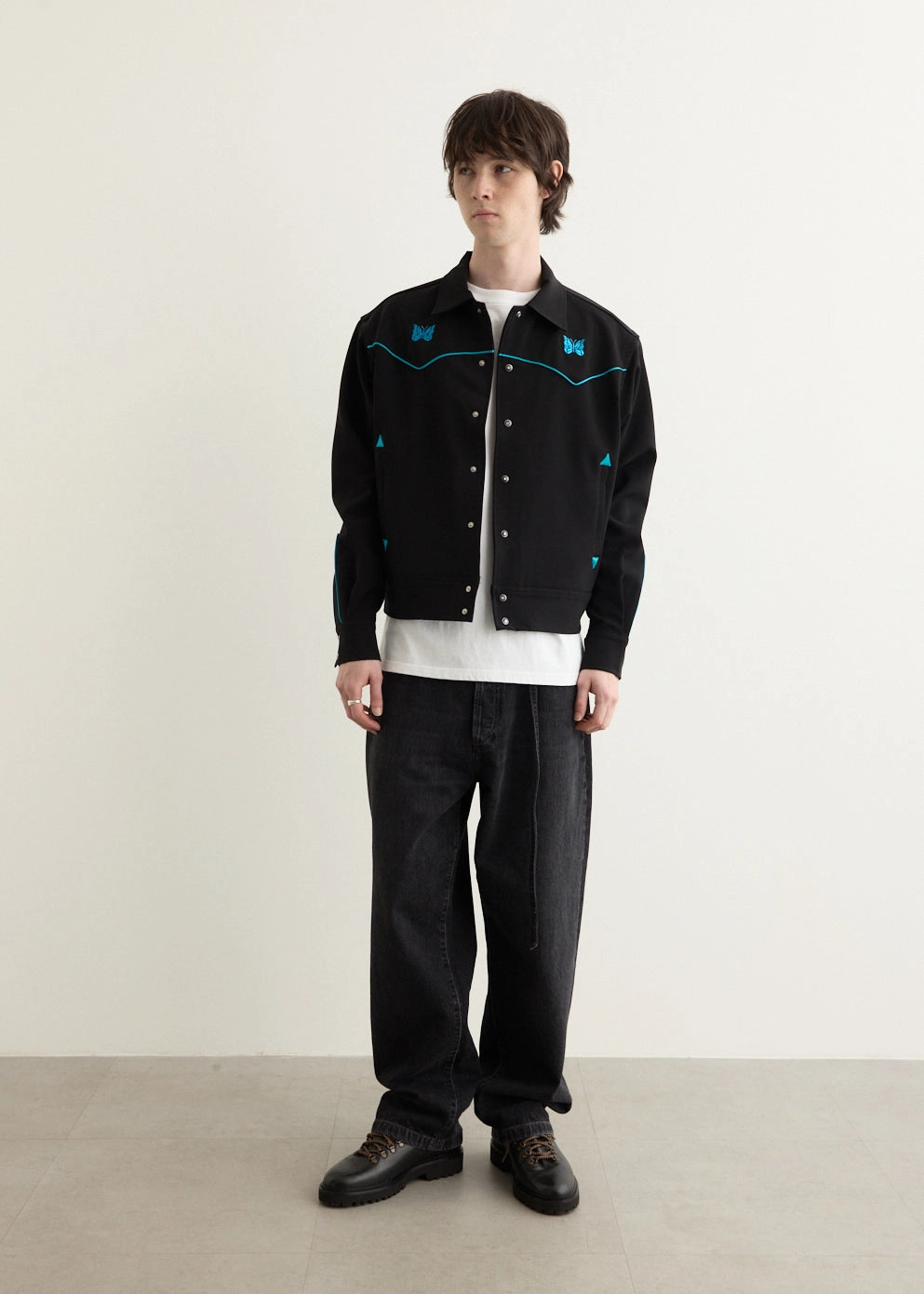 Dry Weather Look Piping Cowboy Jacket