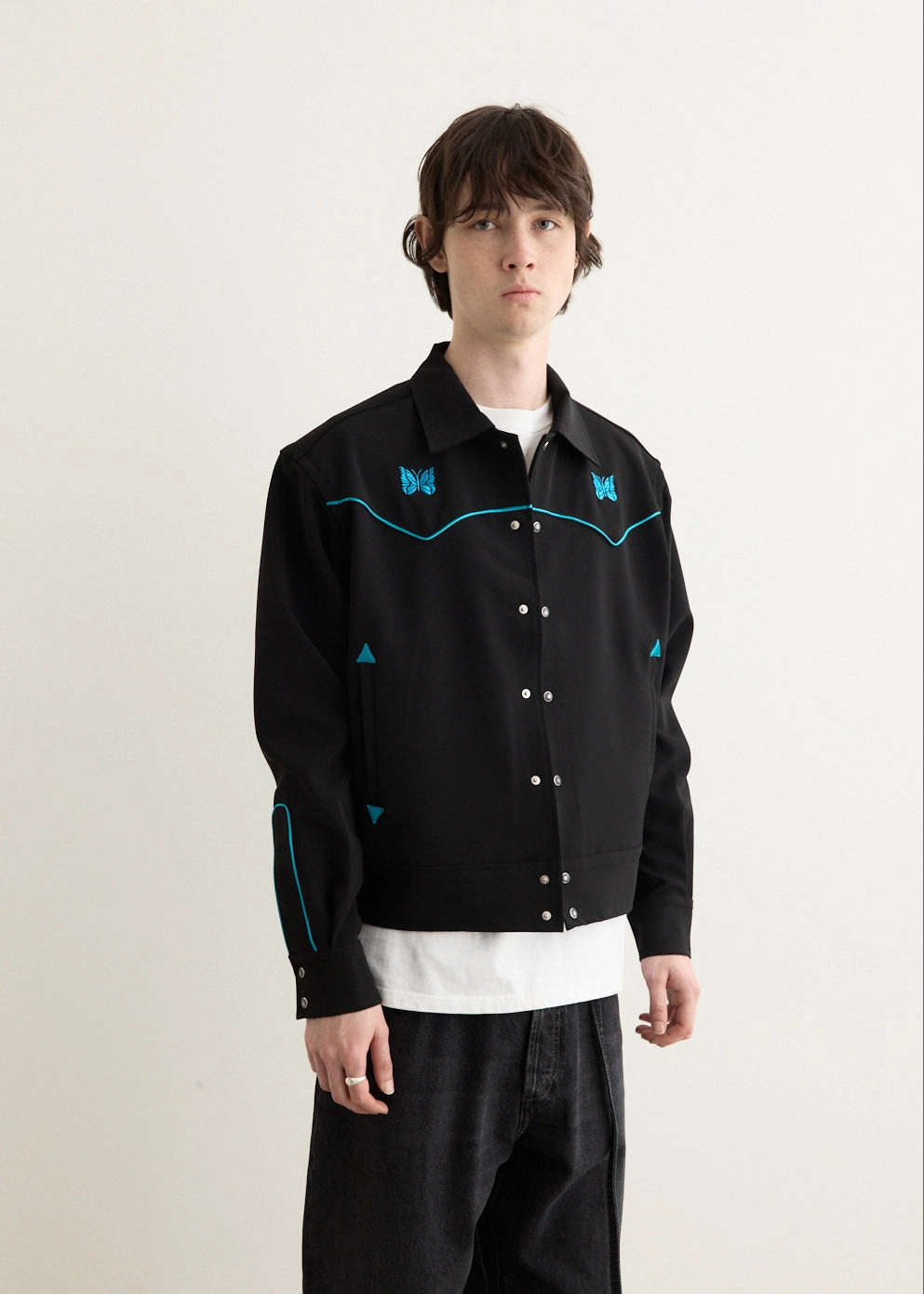 Practical Layer Piping Cowboy Jacket