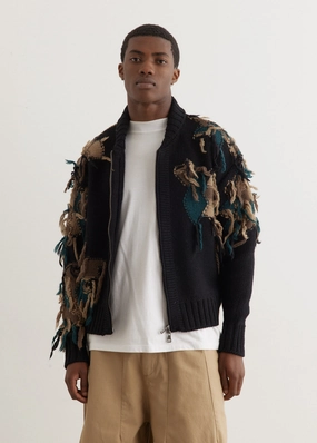 New Camouflage Zip-Up Cardigan MultiPocketLayout