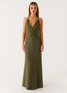 Thora Maxi Dress - Olive Timeless-Classic Modest Cut