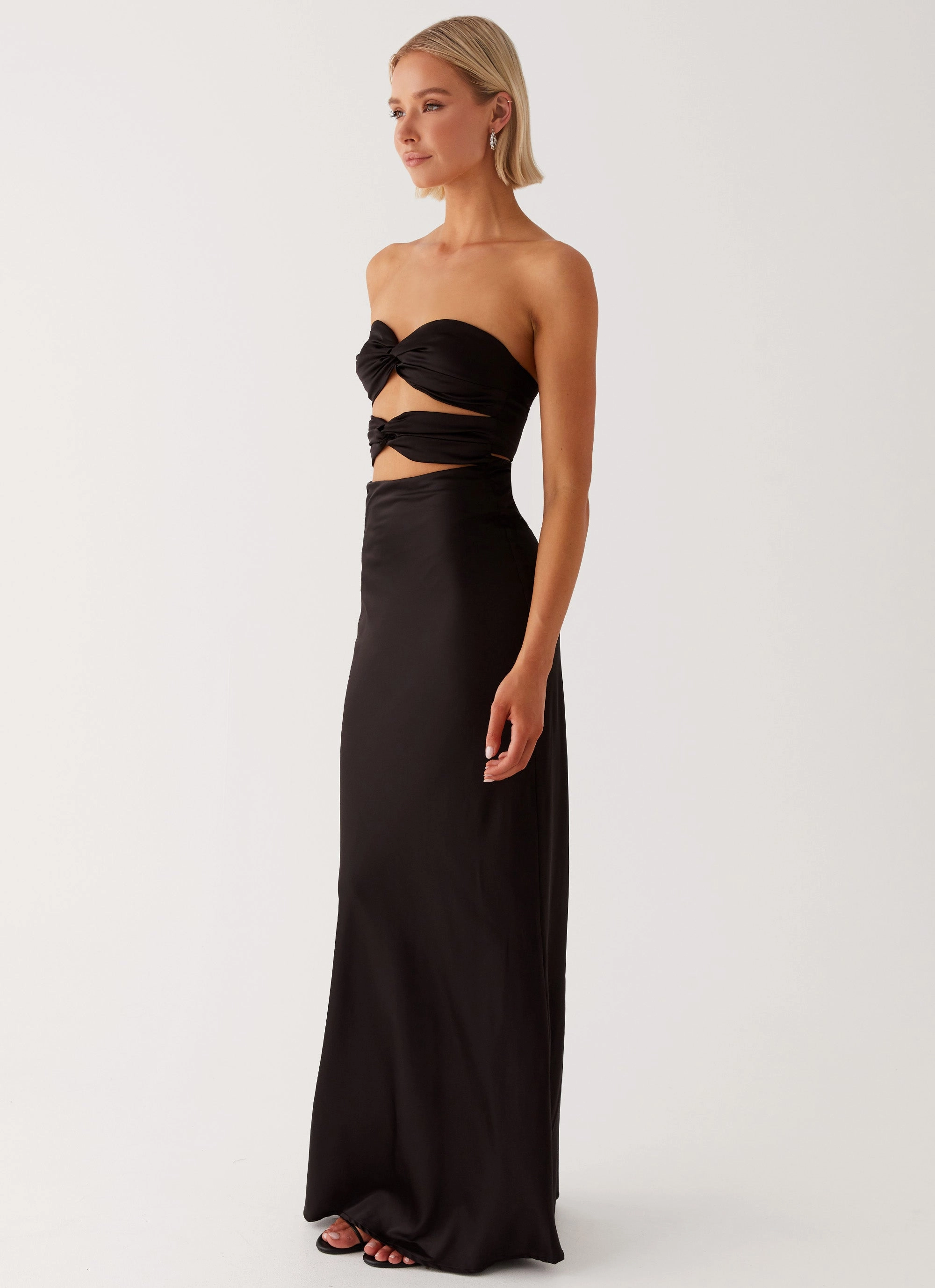 Tianna Strapless Maxi Dress - Black Weekend Style