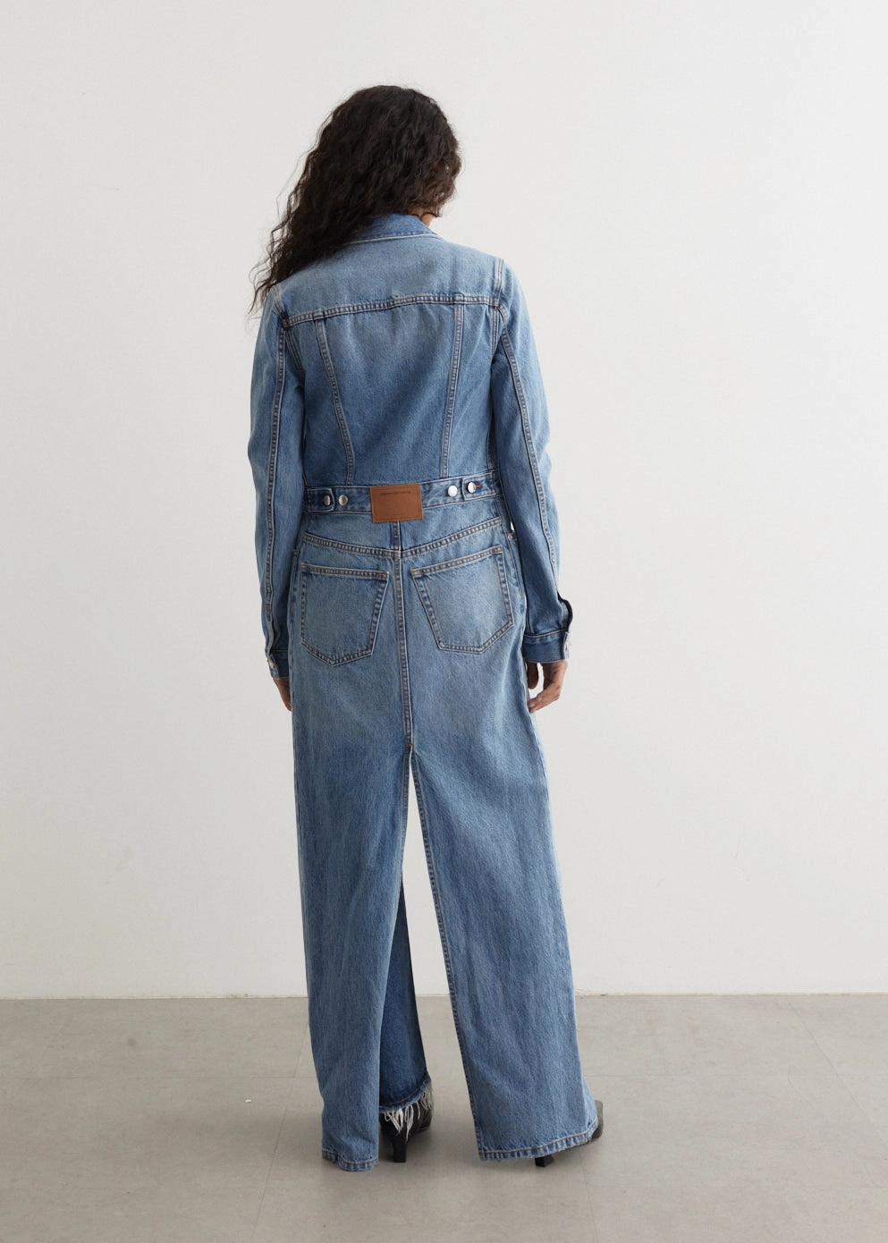 Tie Front Denim Trucker Jacket Low Profile Insulation