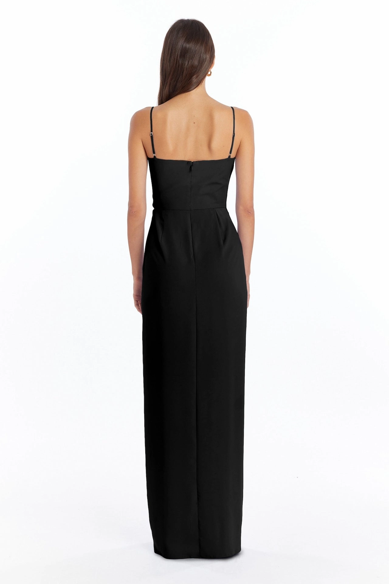 All-Day Fit Dual Tones Isabel Maxi Dress in Black