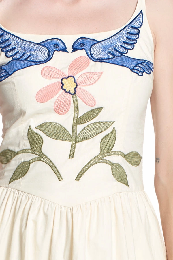 Vibrant color dress Crystal-Detail CALISTA DRESS