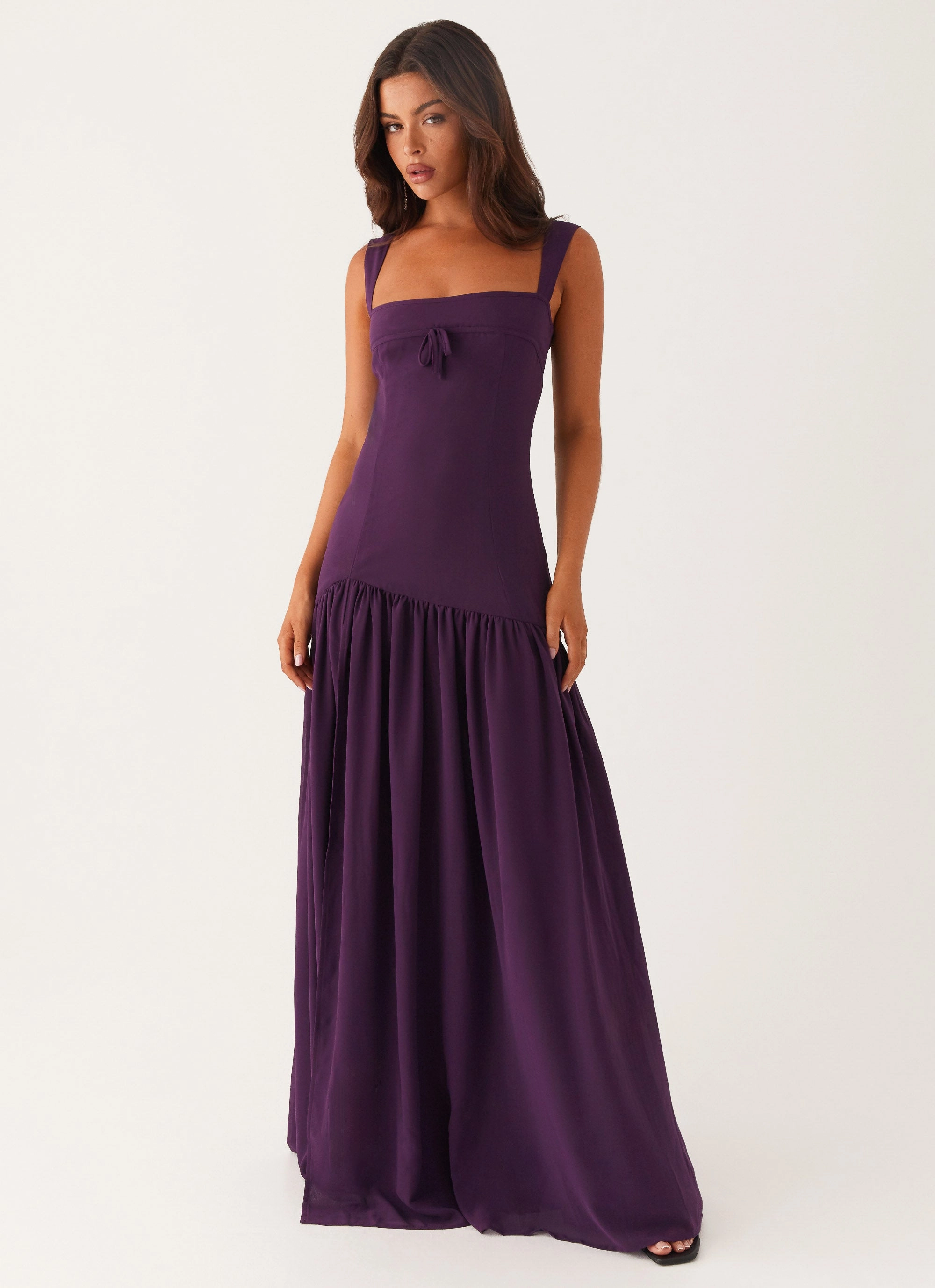 Alberta Maxi Dress - Mulberry Sophisticated Elegance