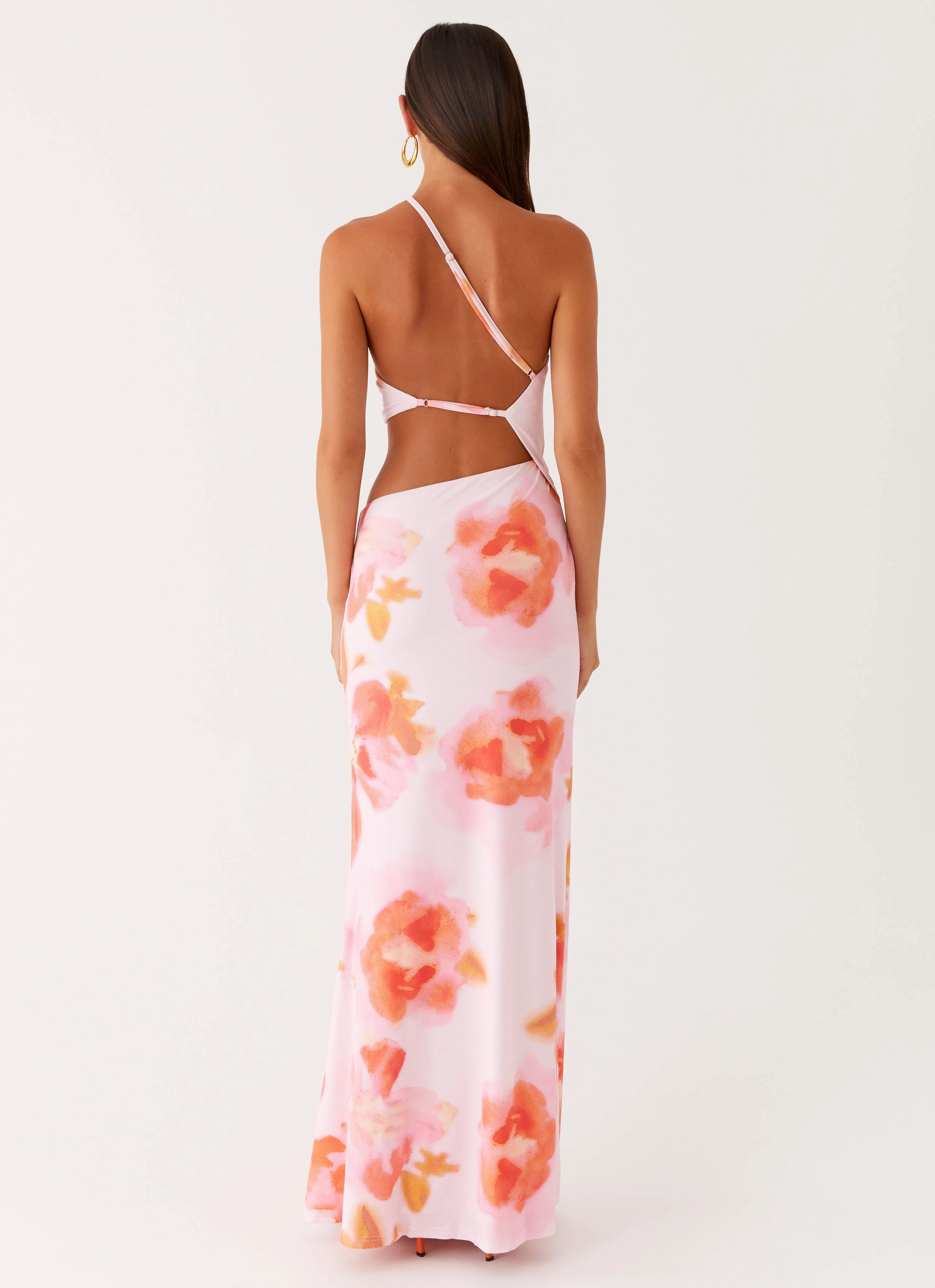 Understated Elegance Riano Cut Out Maxi Dress - Blushing Blossom
