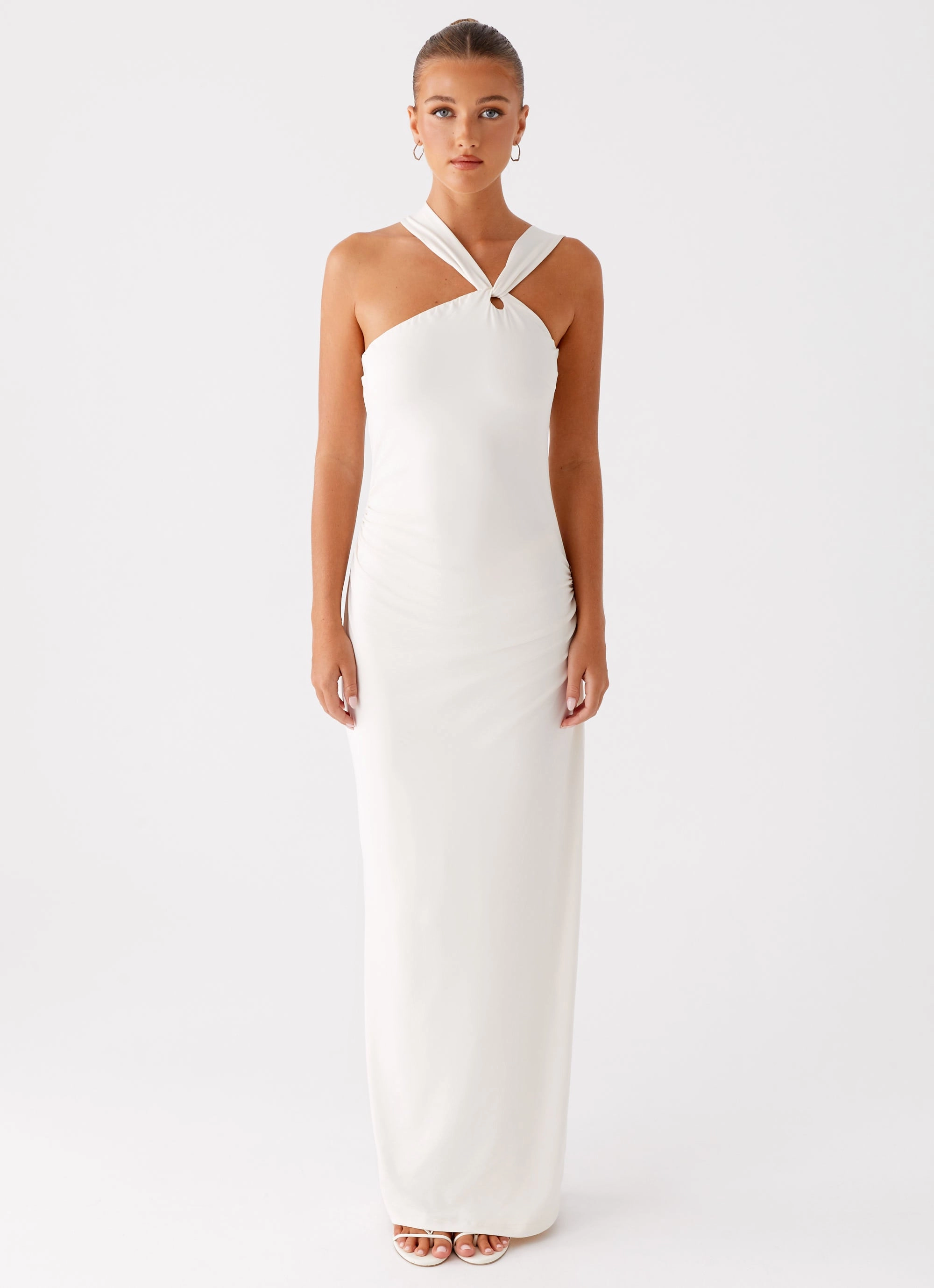 Tamira Maxi Dress - Ivory Sophisticated Cut