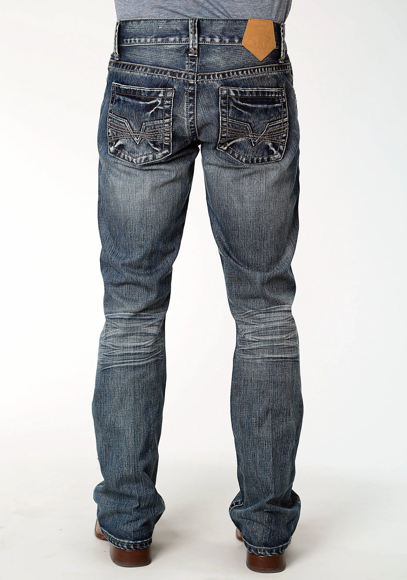 Tin Haul 1206 Mens Blue 100% Cotton Deep V Jeans Teen Outfit Nature Lover Unisex Wear Favorite Basic