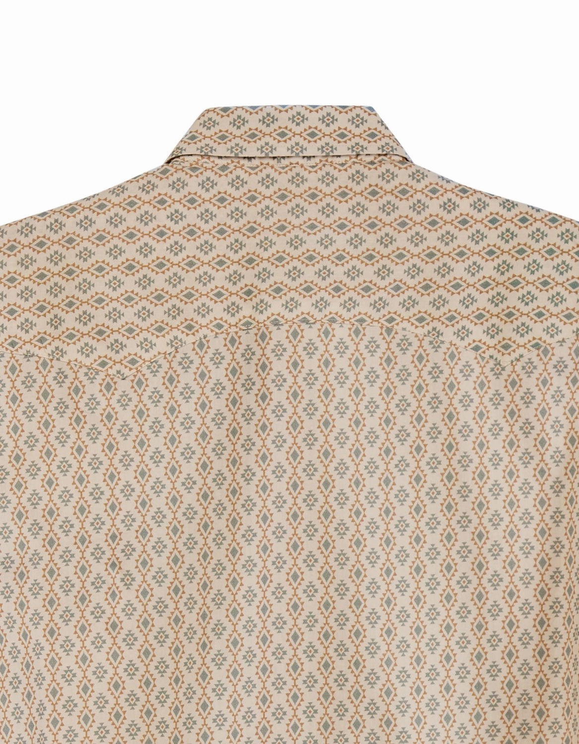 Tin Haul Mens Aztec Allover Print White 100% Cotton L/S Shirt Monochrome Palette