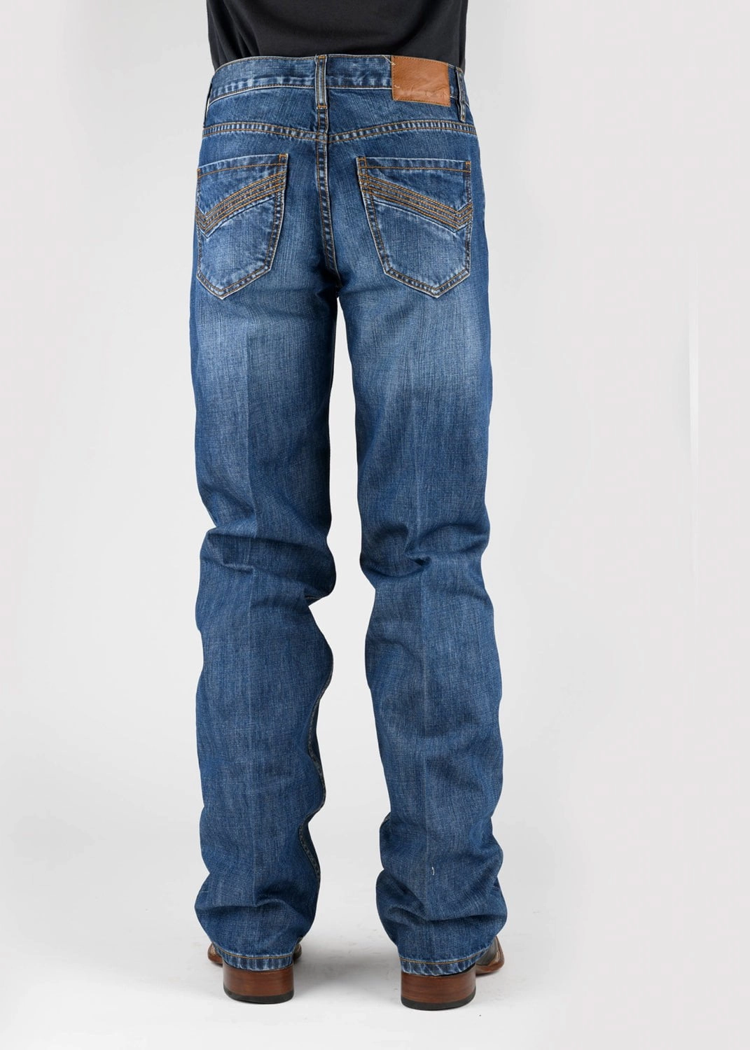 Smart Wardrobe Outfit Plan Tin Haul Mens Regular Joe Angle Embroidered Blue 100% Cotton Jeans
